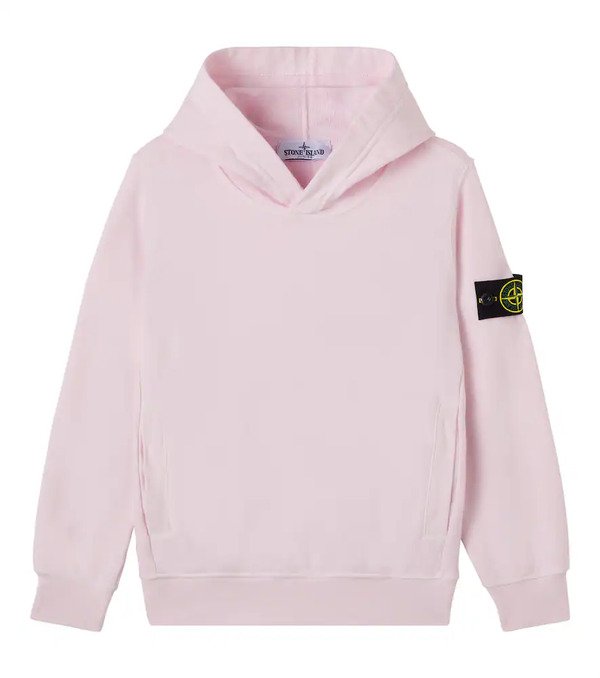  Stone Island Junior Stone Island Junior Compass Cotton Jersey Hoodie 