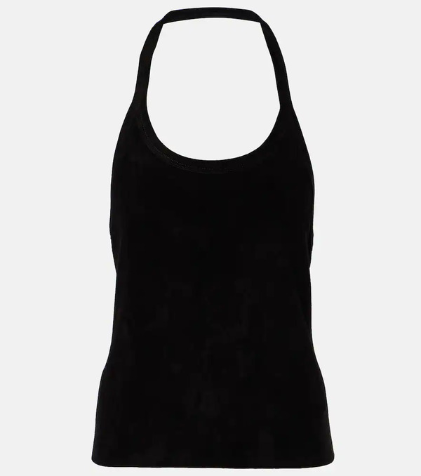  Stouls Stouls Cherry Halterneck Suede Top 