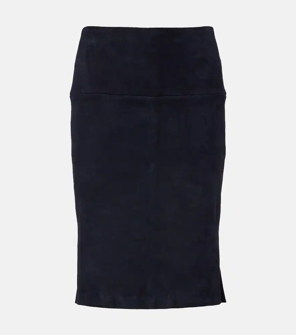  Stouls Stouls Gin Suede Pencil Skirt 