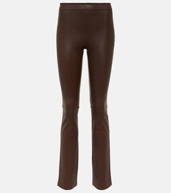  Stouls Stouls Leather Bootcut Pants 