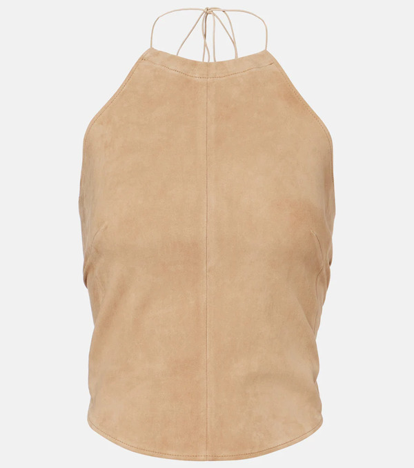 Stouls Stouls Rosie Halterneck Suede Top 