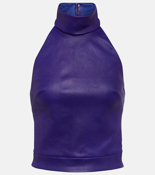  Stouls Stouls Vicky Halterneck Leather Top 