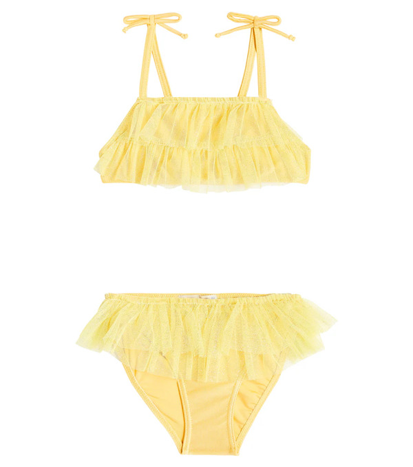 Suncracy Suncracy Genova Ballerina Tulle-trimmed Bikini 