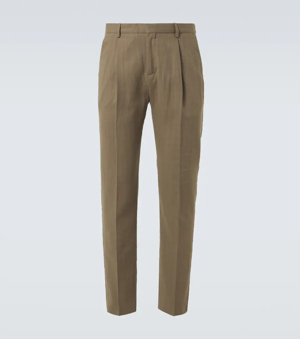  Sunspel Sunspel Striped Cotton Tapered Pants 