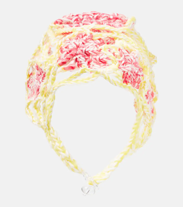  Susan Fang Susan Fang Crochet Floral Wool Hat 