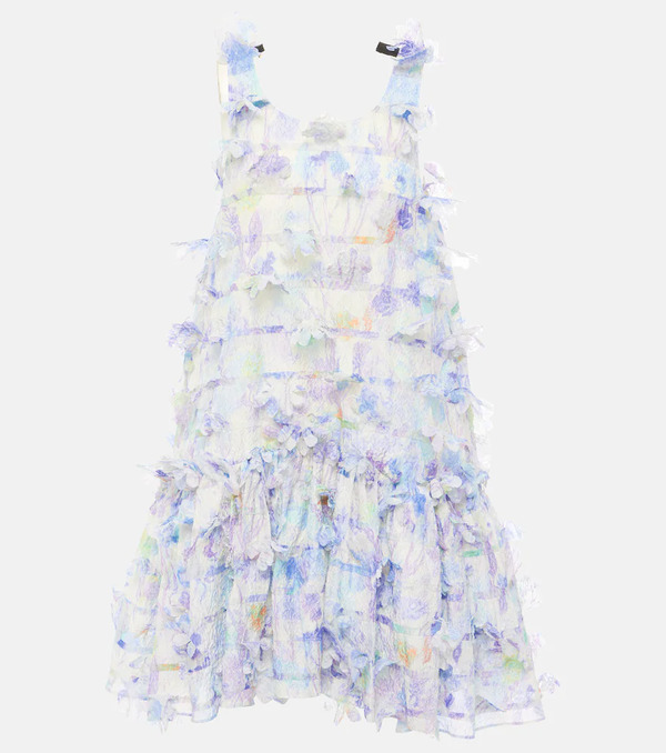  Susan Fang Susan Fang Floral-appliquã© Minidress 