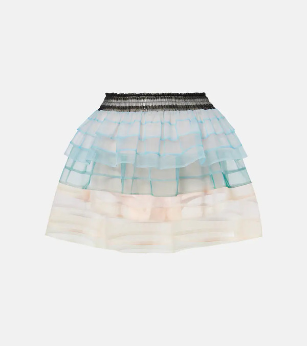  Susan Fang Susan Fang Striped Tulle Miniskirt 