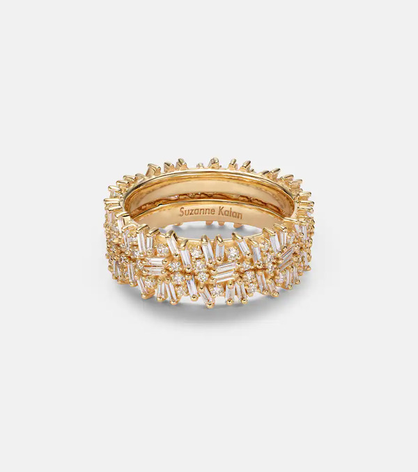  Suzanne Kalan Suzanne Kalan Icon Midi 18kt Gold Tech Ring Jackets With Diamonds 