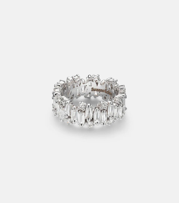  Suzanne Kalan Suzanne Kalan Shimmer Audrey 18kt White Gold Ring With Diamonds 
