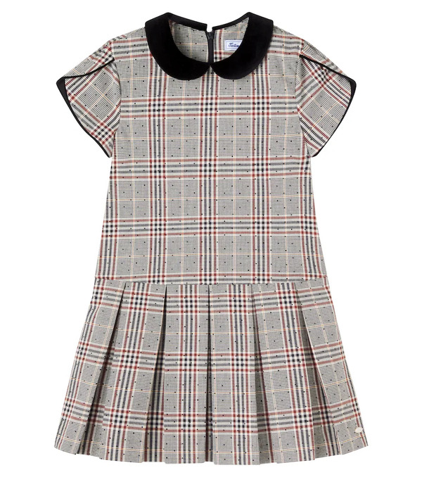  Tartine Et Chocolat Tartine Et Chocolat Checked Pleated Dress 
