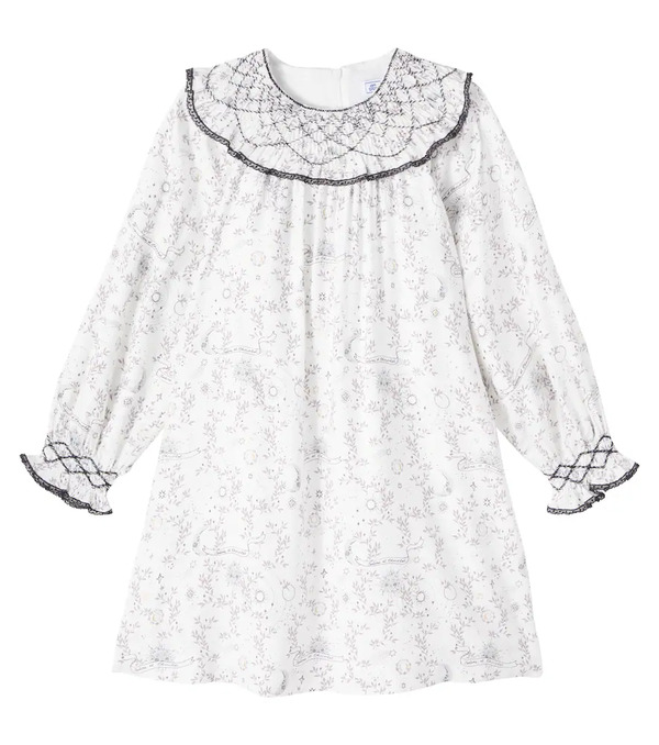  Tartine Et Chocolat Tartine Et Chocolat Embroidered Printed Dress 