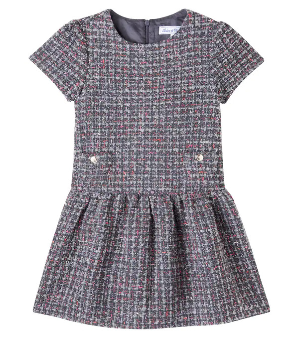  Tartine Et Chocolat Tartine Et Chocolat Tweed Dress 