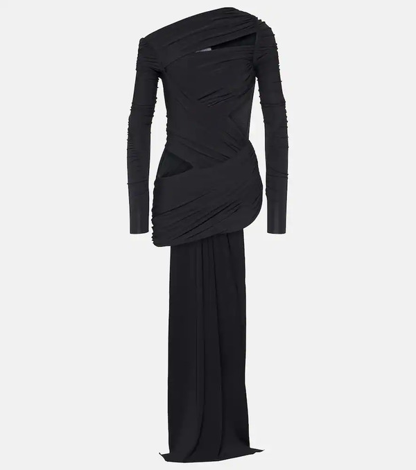  The Attico The Attico Asymmetrical Draped Top 