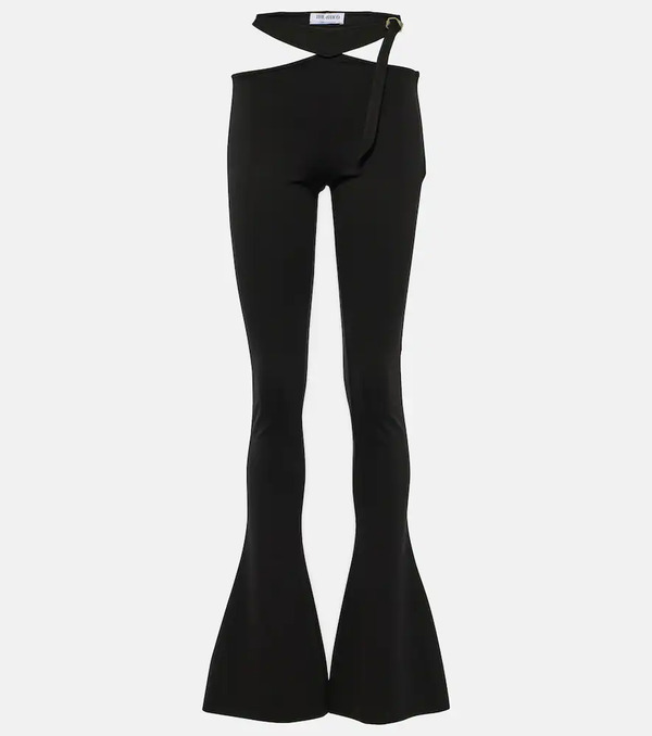  The Attico The Attico Cutout Jersey Flared Pants 