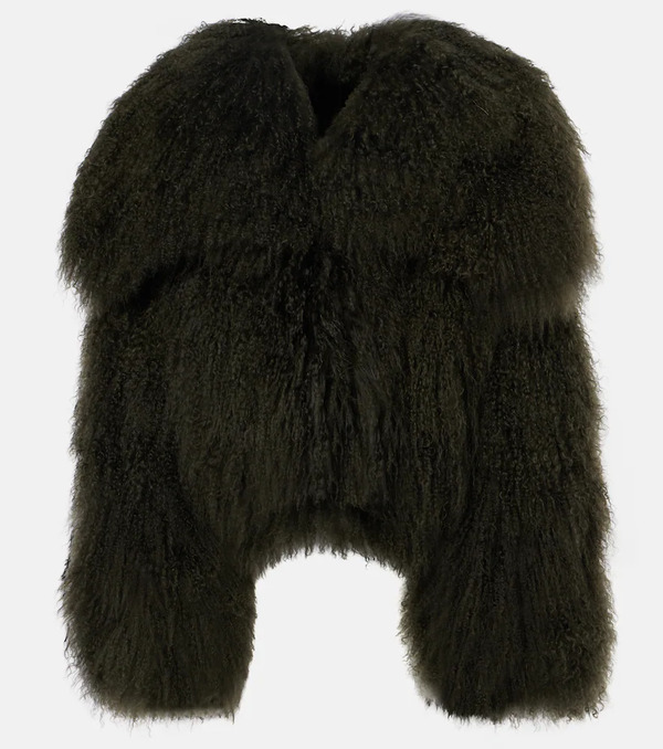  The Attico The Attico Faux Fur Bomber Jacket 