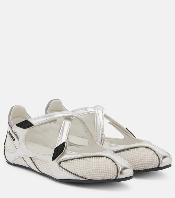 The Attico The Attico Floor 01 Metallic Ballet Flats 