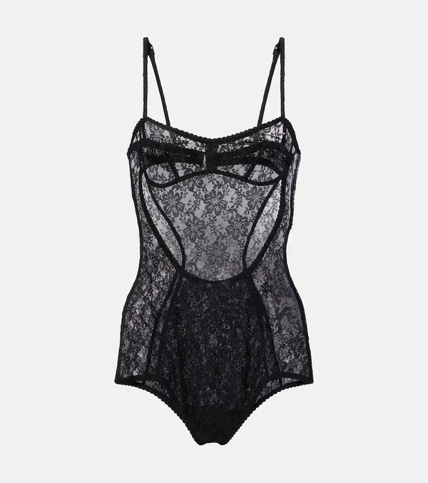  The Attico The Attico Floral Lace Bodysuit 