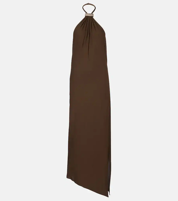  The Attico The Attico Halterneck Open-back Midi Dress 