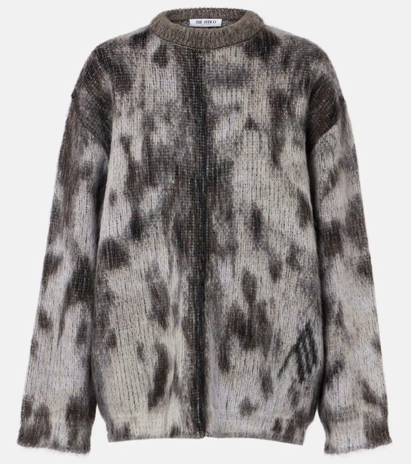  The Attico The Attico Leopard-print Jacquard Sweater 