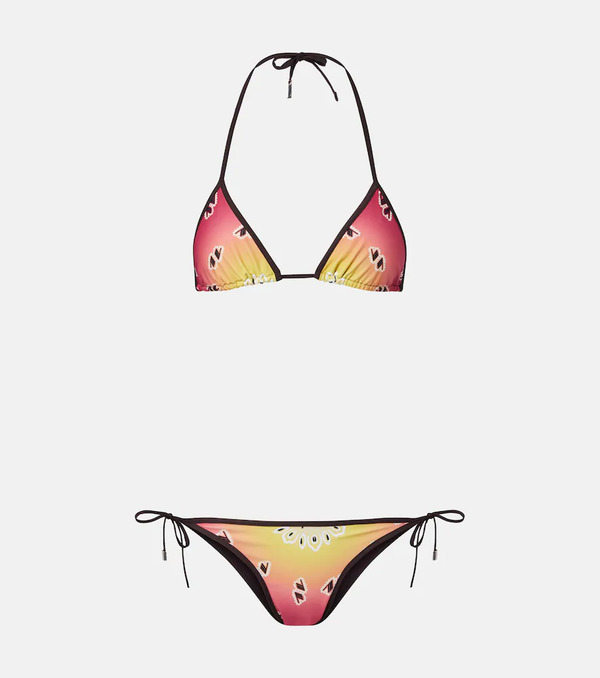  The Attico The Attico Printed Bikini 