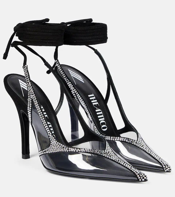  The Attico The Attico Venus Crystal-embellished Pumps 