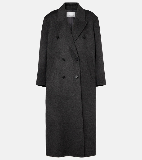  The Frankie Shop The Frankie Shop Gaia Double-breasted Wool-blend Coat 