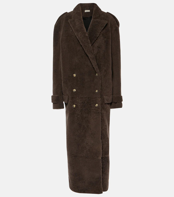  The Mannei The Mannei Rutul Oversized Faux Fur-trimmed Coat 
