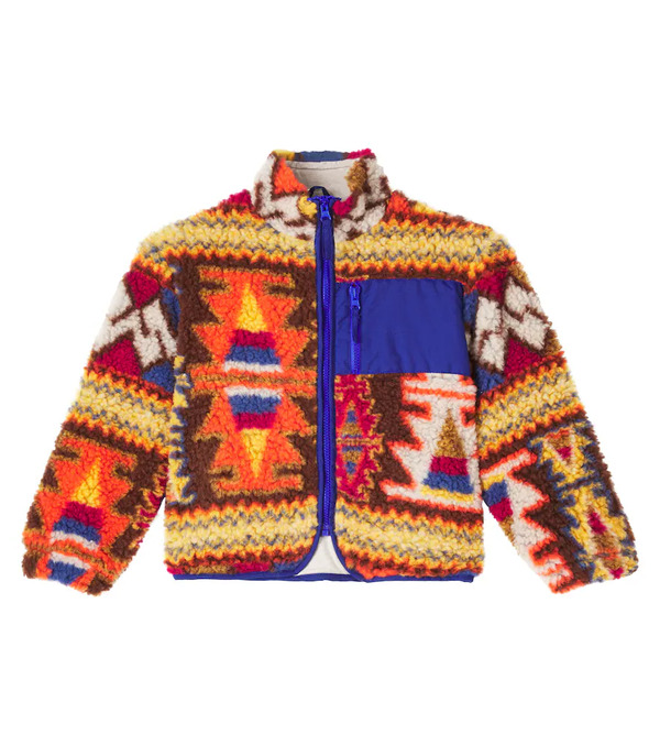  The New Society The New Society Carlos Wool-blend Fleece Jacquard Jacket 
