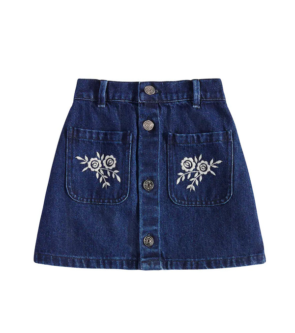  The New Society The New Society Danubio Embroidered Denim Skirt 