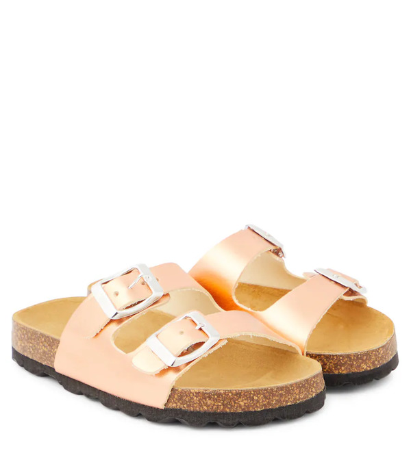  The New Society The New Society Metallic Leather Sandals 