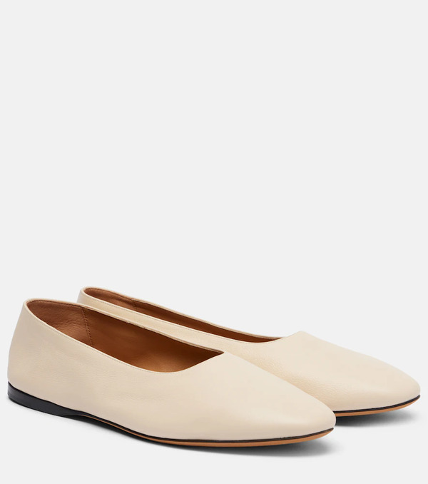  The Row The Row Awar Leather Ballet Flats 