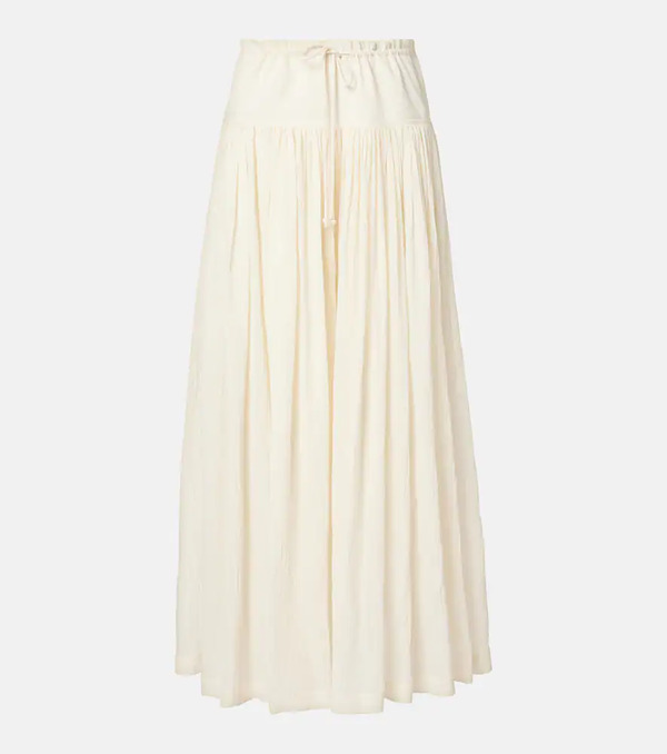  The Row The Row Berenice Cotton Muslin Wide-leg Pants 