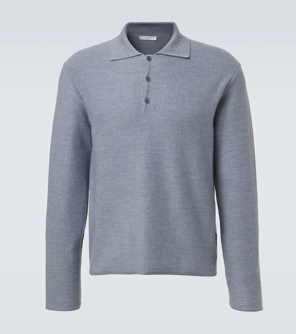  The Row The Row Bertram Cashmere Polo Sweater 