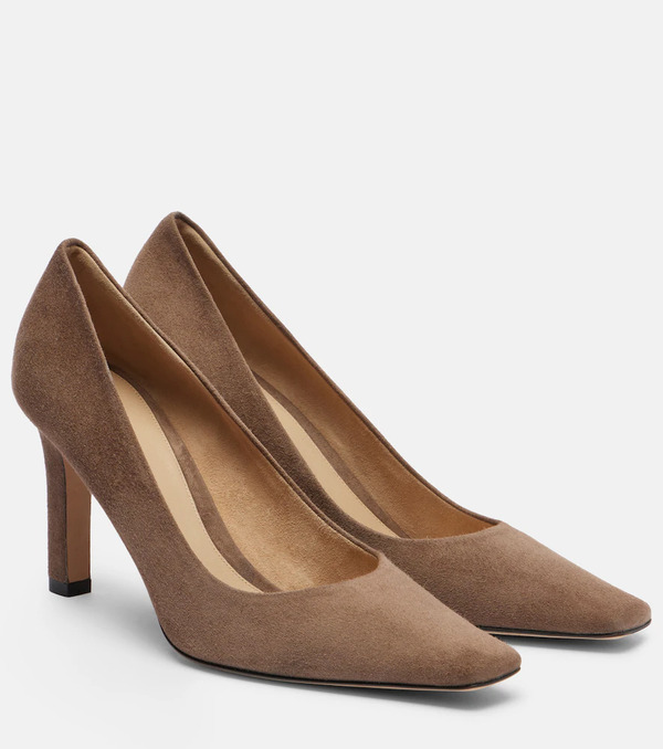  The Row The Row Carla 80 Suede Pumps 