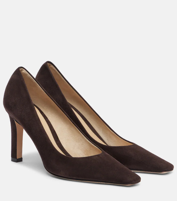  The Row The Row Carla 80 Suede Pumps 