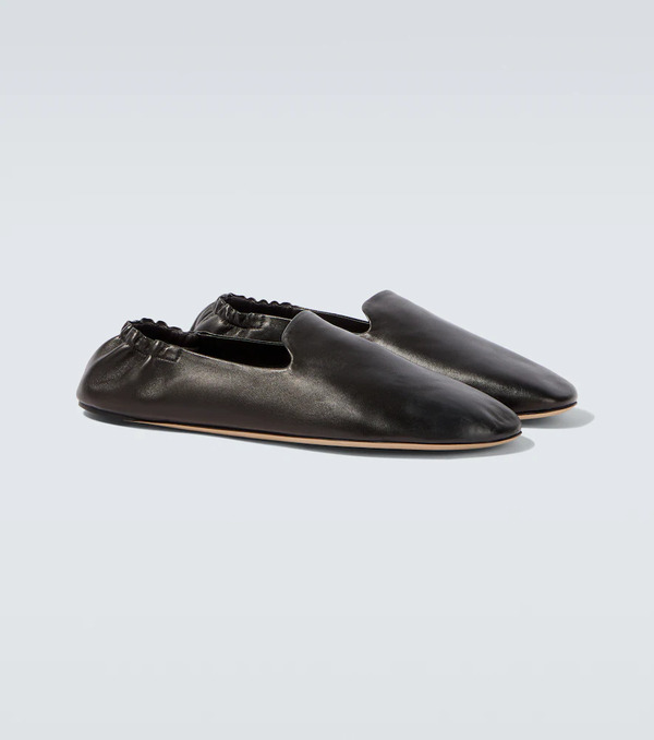  The Row The Row Casa Leather Slip-on Shoes 