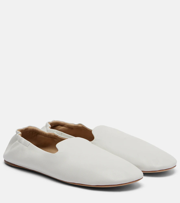  The Row The Row Casa Leather Slippers 