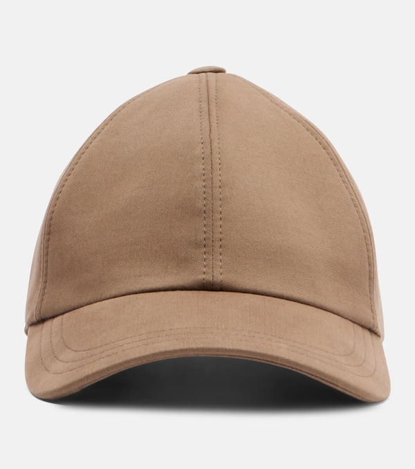  The Row The Row Caspian Cotton And Cashmere Canvas Baseball Cap 