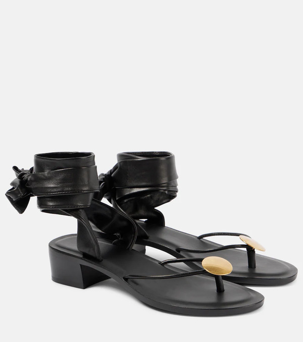  The Row The Row Cord Leather Thong Sandals 