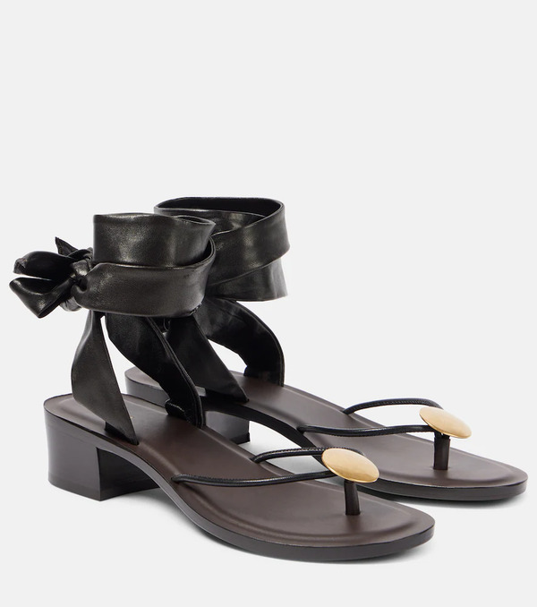  The Row The Row Cord Leather Thong Sandals 