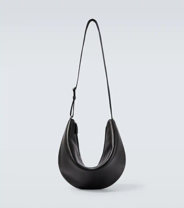  The Row The Row Crescent Leather Crossbody Bag 
