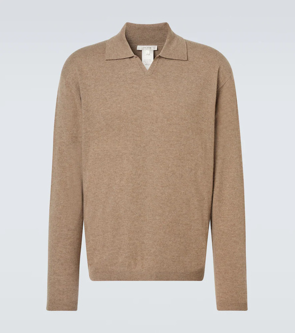 The Row The Row Franz Cashmere Polo Sweater 