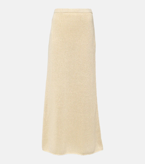  The Row The Row Fumaia Knitted Silk Maxi Skirt 