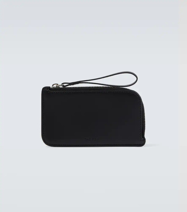  The Row The Row Leather Wallet With Strap 