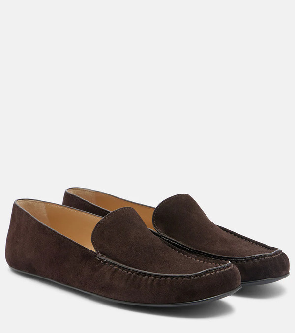  The Row The Row Leo Suede Loafers 