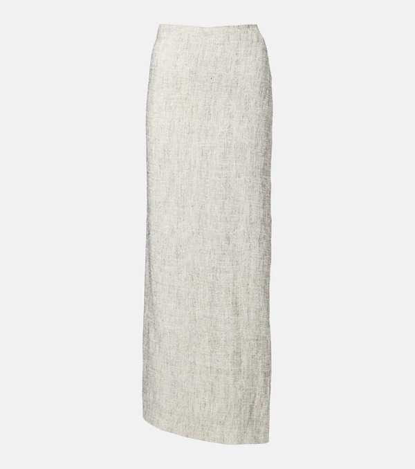  The Row The Row Linen And Silk Maxi Skirt 