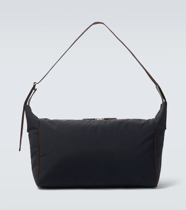  The Row The Row Logan E/w Leather-trimmed Crossbody Bag 