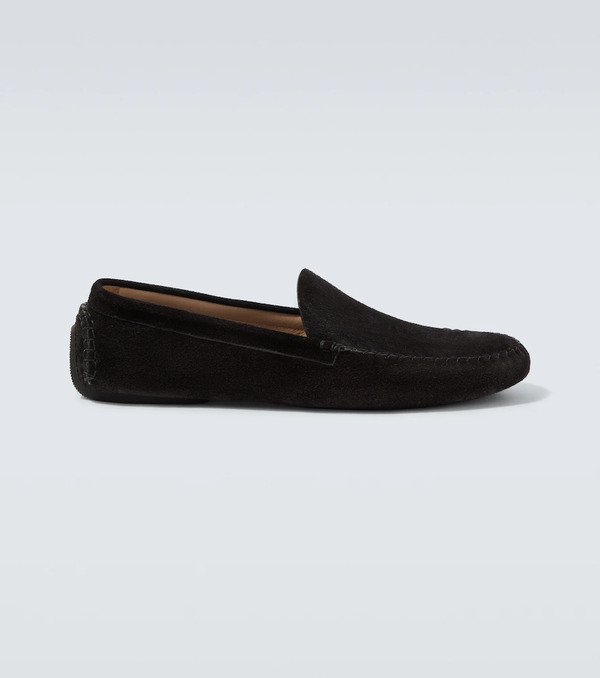  The Row The Row Lucca Suede Slip-on Shoes 