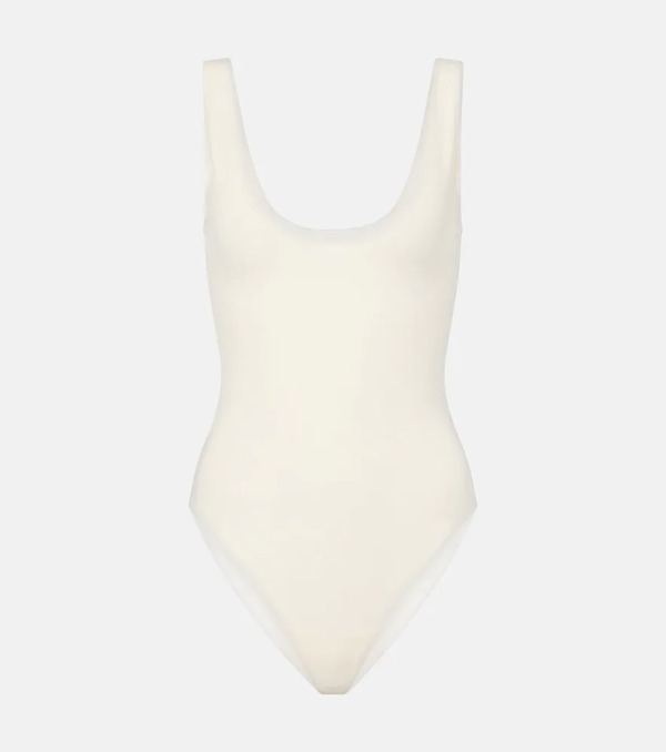  The Row The Row Mandie Silk-blend Bodysuit 