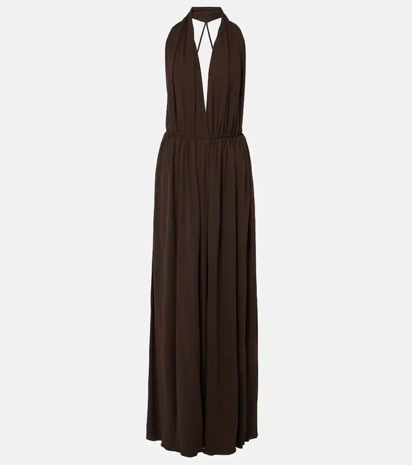  The Row The Row Pharao Gathered Jersey Crãªpe Gown 
